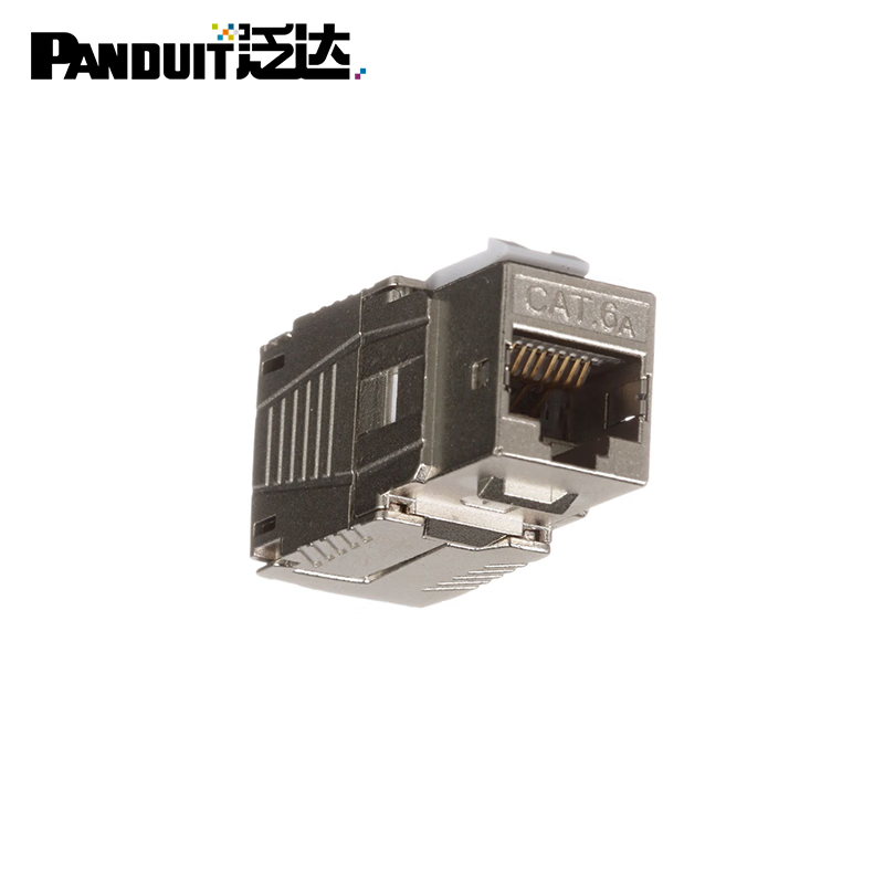 泛达panduit 泛达 rj45 6a 超六类 tg 插座模块 kjs6x88tc 银色-kjs6x