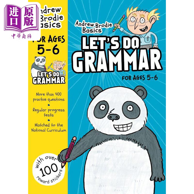 原版趣味少儿小学教辅 一起练语法 5-6岁 lets do grammar for ages