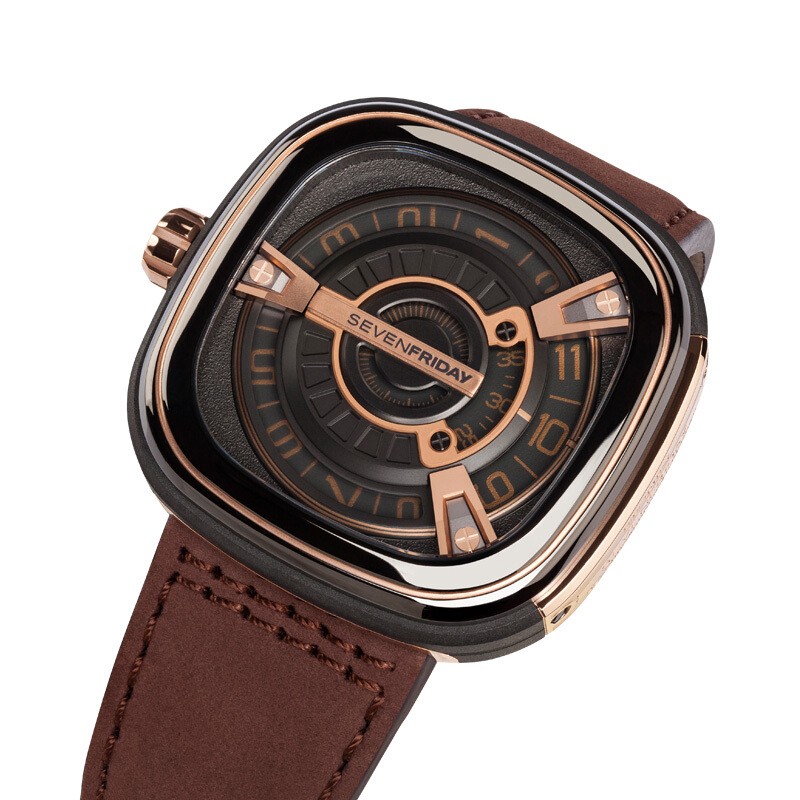 sevenfriday/七个星期五手表 m系列方形大表盘男士腕表 自动机械表瑞