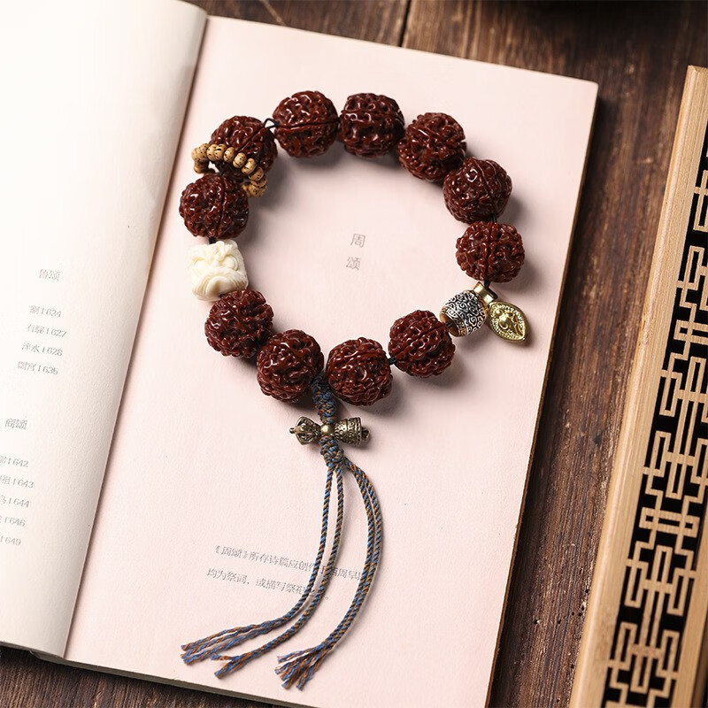 蓝铂丽大金刚菩提手串爆肉文玩佛珠手串男女款单圈念珠子串珠盘玩手把