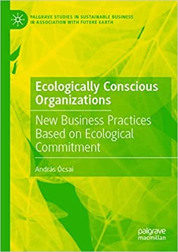 预订ecologically conscious organizations: new busine