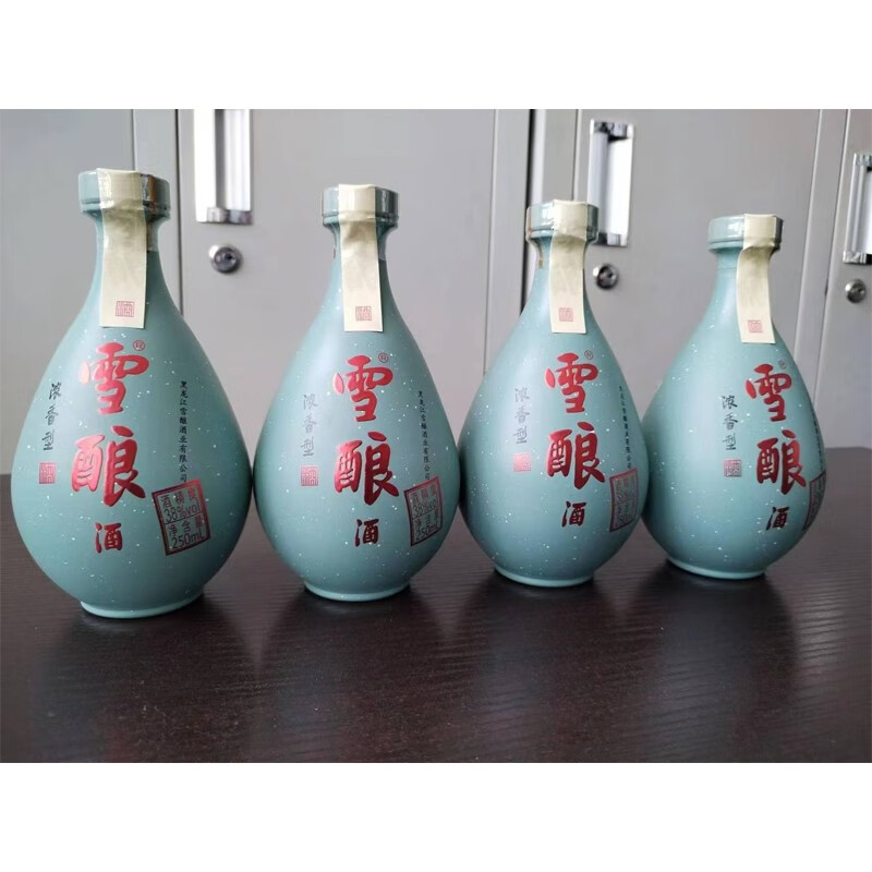 龙江家园雪酿38°东北酒浓香型小壶38度(4瓶装)高档10781.1一级高粱酒