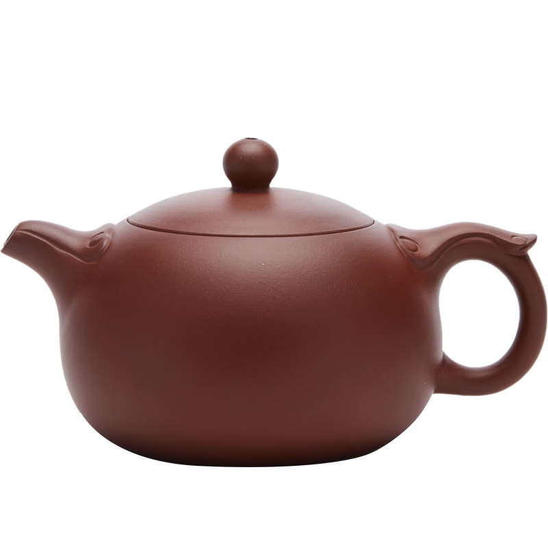 尊壺 宜興紫砂壺西施壺茶具套裝手工泡茶壺如意西施壺禮盒裝茶器 紫茄泥如意壺 250ml