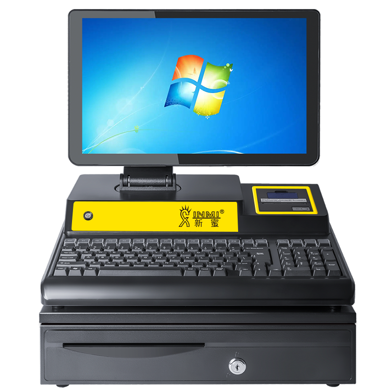 愛寶(Aibao) AB4100收銀機一體機 超市服裝便利店 收款機收銀電腦系統(tǒng) 【6100高配版 】雙核128G硬盤 迎客收銀-稱重套餐