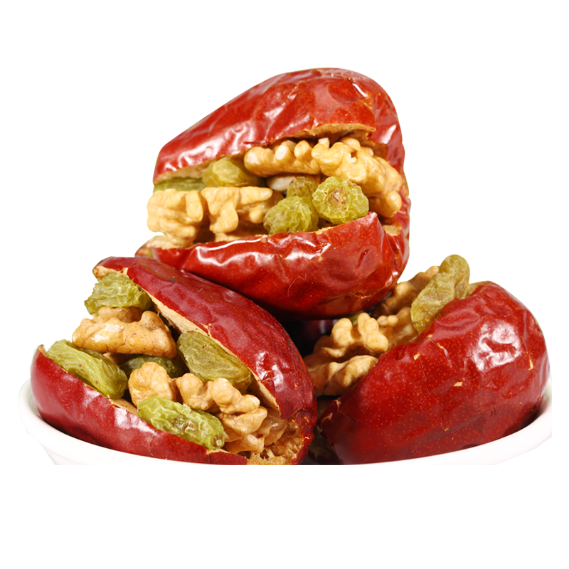 万果山葡萄干夹核桃田枣蜜饯价格走势|查询蜜饯果干价格最低