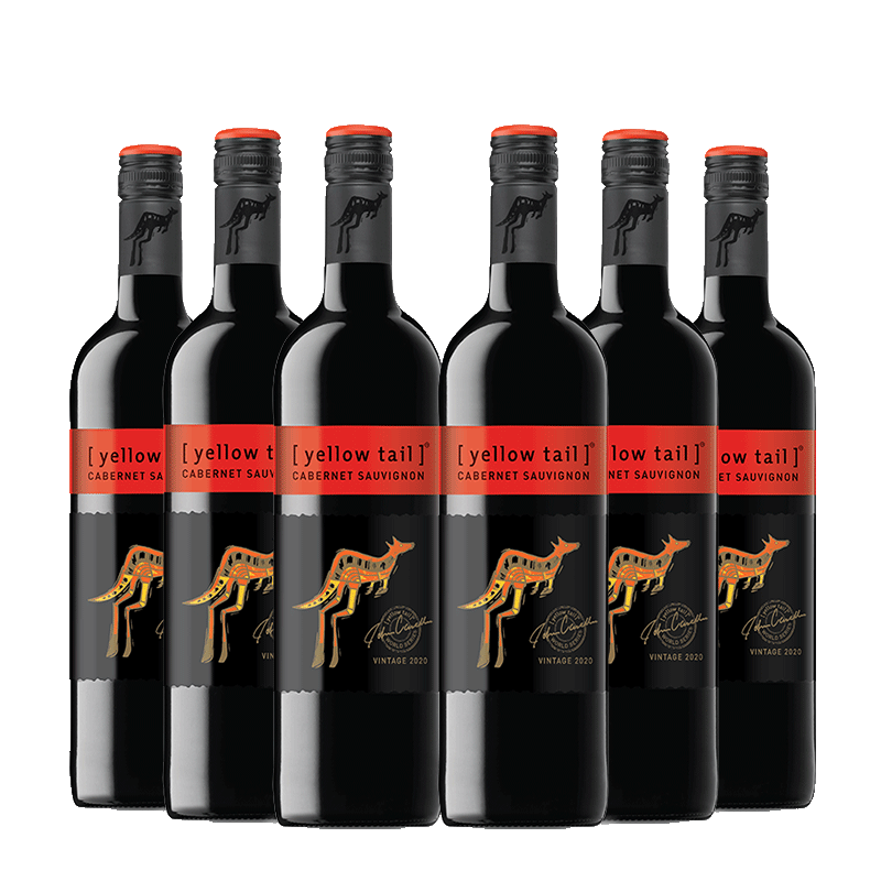 黃尾袋鼠(Yellow Tail)【官旗】世界系列西拉梅洛加本力霞多麗白葡萄酒 微醺洋酒紅酒 世界白葡萄酒*3+紅葡萄酒*3