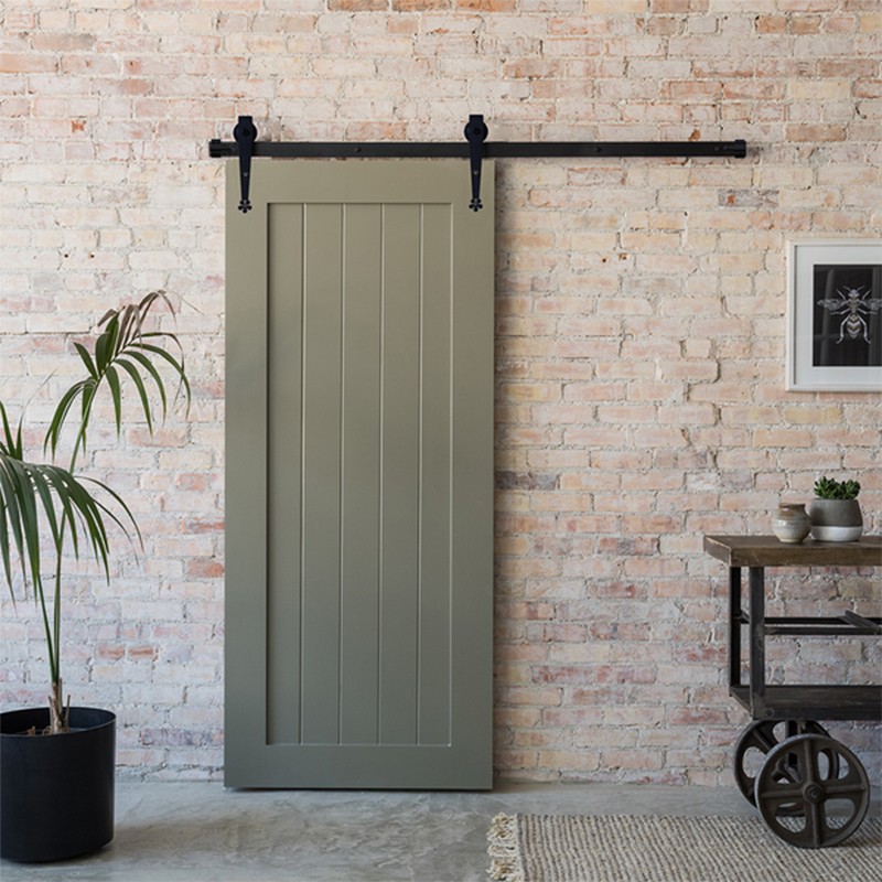 金点宅配 十年品牌全屋定制实木复合谷仓门厨房卫生间储物间吊滑门 一