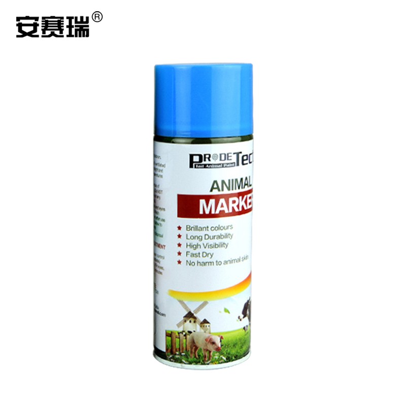 记号蜡笔画笔 动物颜色喷漆 猪牛羊用畜牧养殖标记 蓝色500ml 510525