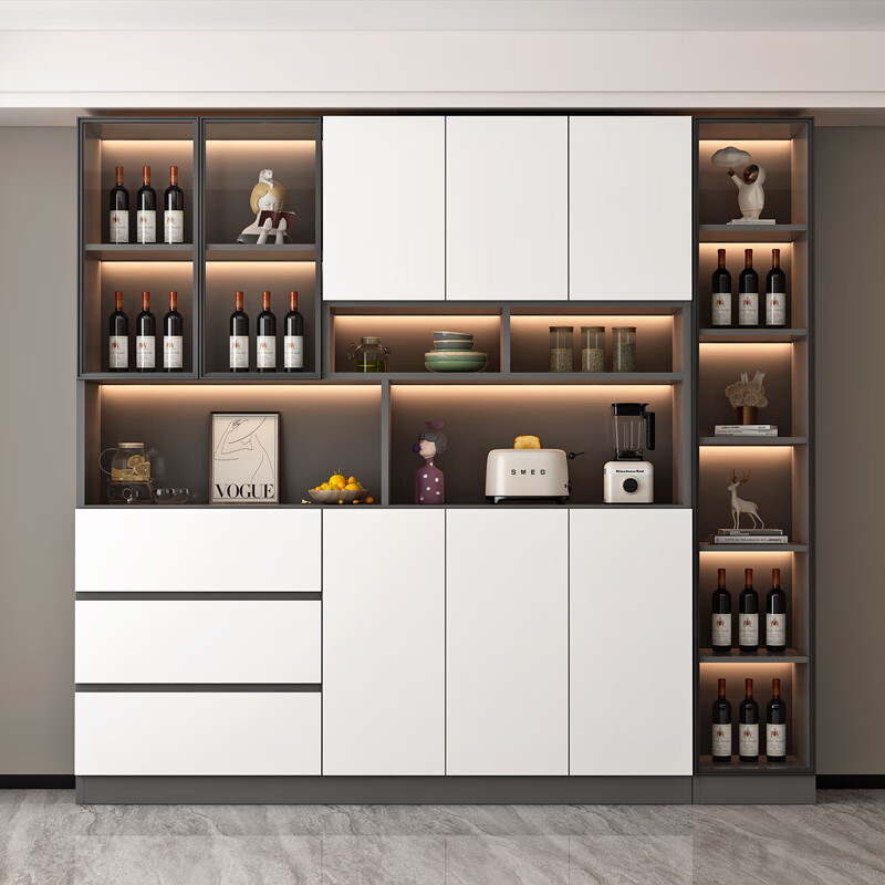 餐边柜轻奢现代简约客厅储物柜碗柜厨房收纳柜酒柜家用茶水柜 款式13