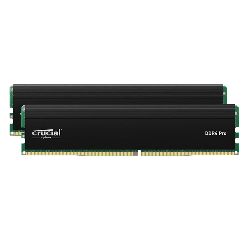 Crucial 英睿达 电竞马甲条DDR4 Pro台式机内存条 3200HZ 美光原厂颗粒 16G*2 台式机内存/DDR4/3200频率