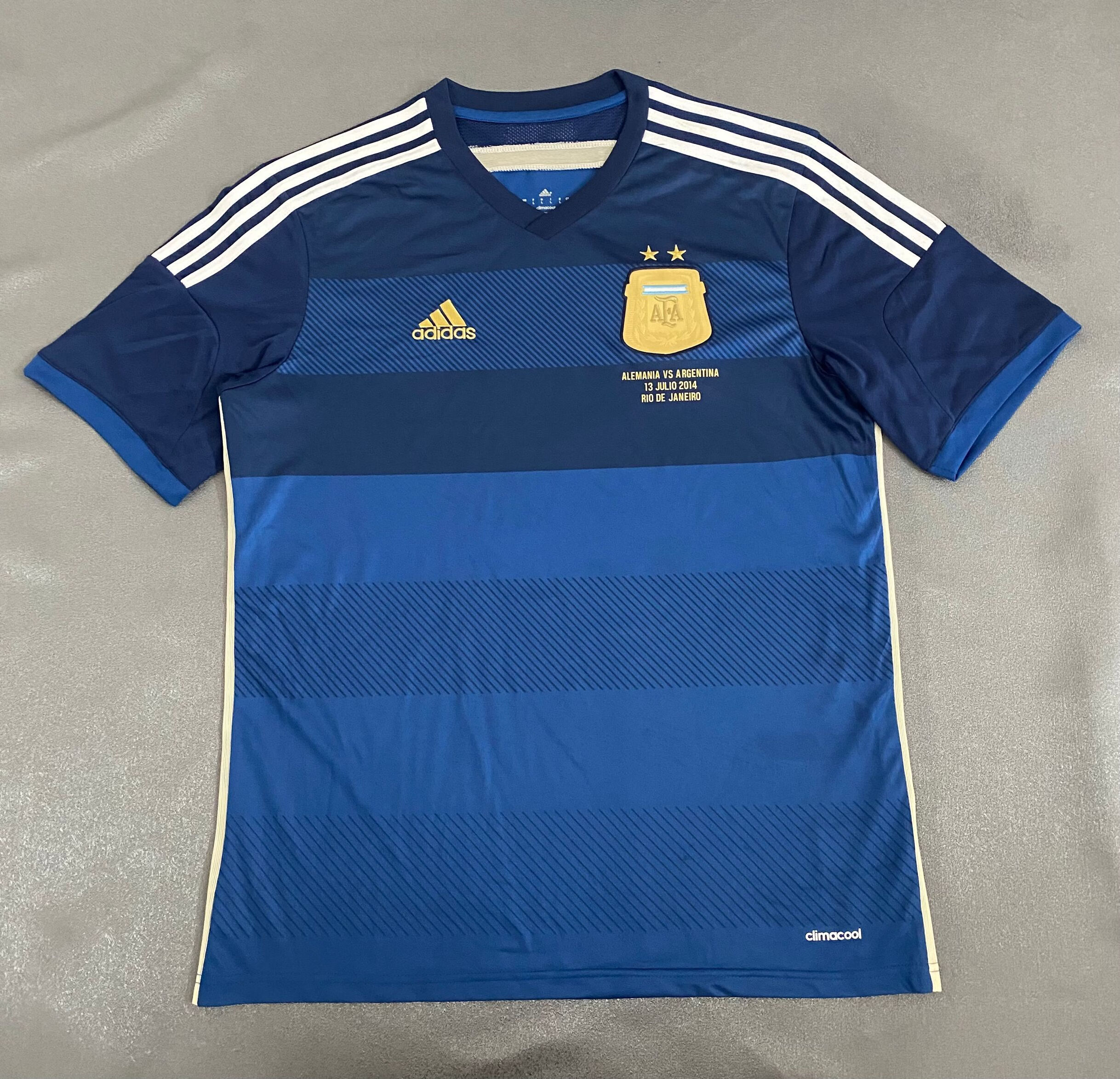 创京懿选14阿根廷球衣2014世界杯客场10号梅西短袖经典复古足球训练服