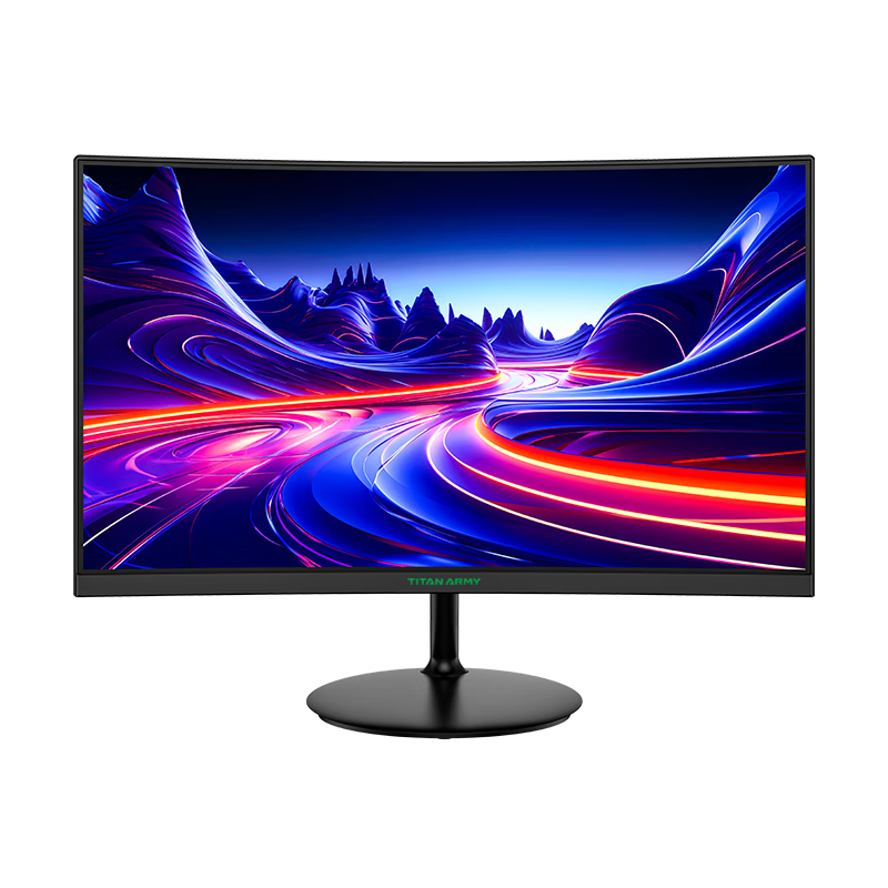 TITAN ARMY 泰坦军团 P24H3G 23.6英寸 VA 曲面 FreeSync 显示器（1920×1080、144Hz、98%sRGB）