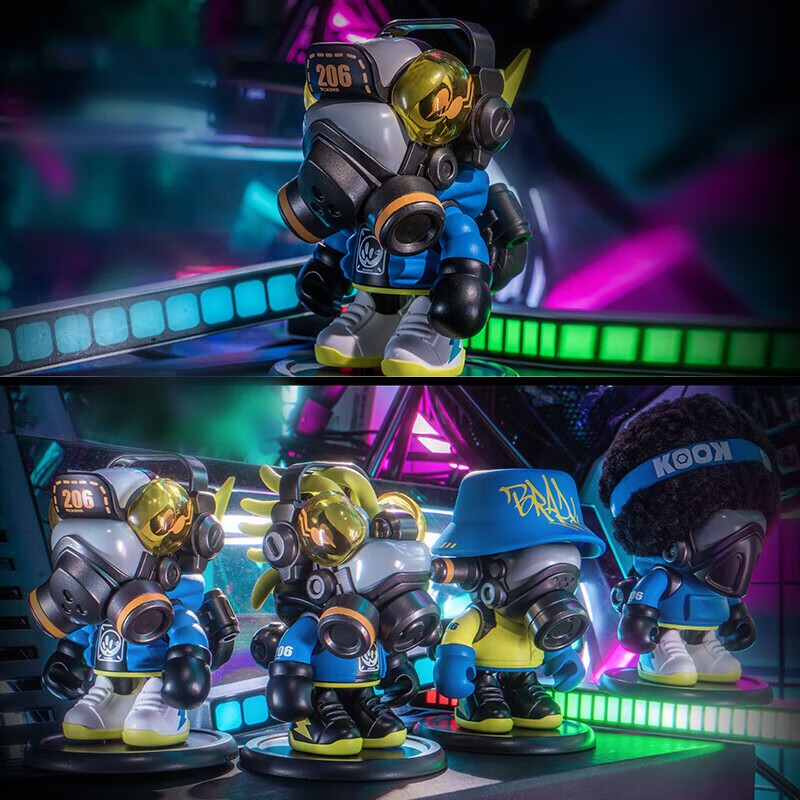 卡趣悠变色龙9代盲盒手办玩具桌面摆件第九代涂鸦龙系列脏辫龙收藏