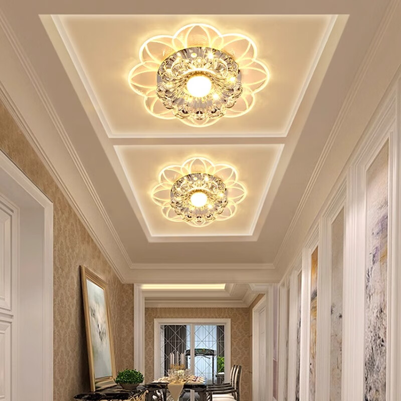 欧普锐普客厅三色过道灯走廊灯家装筒灯射灯吊顶孔灯入户灯玄关灯 [暗