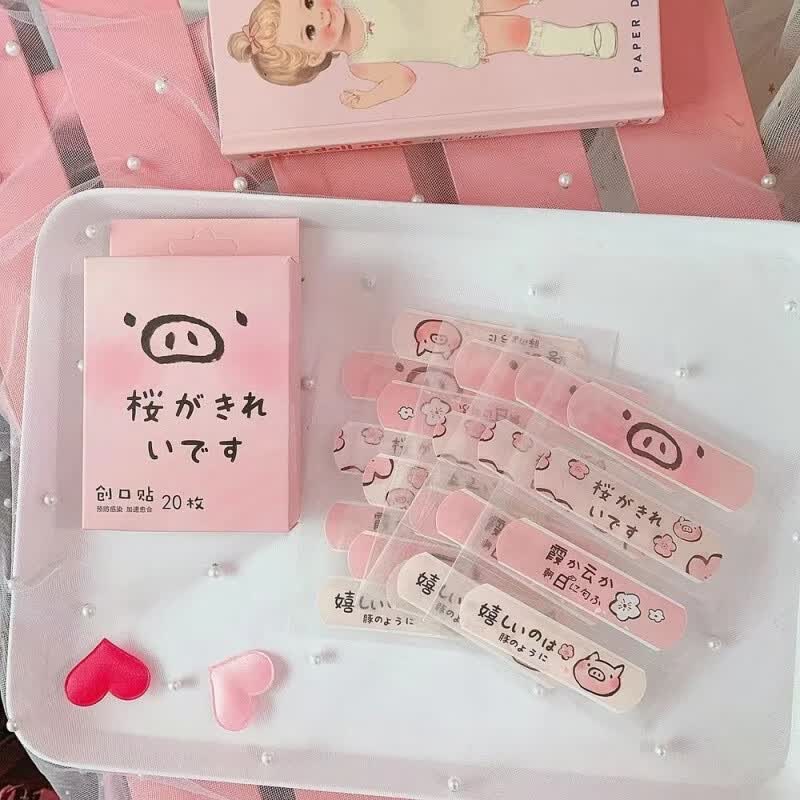 卡通创可贴可爱少女儿童防水透气大号伤口止血贴防磨脚遮疤痕贴zc 买