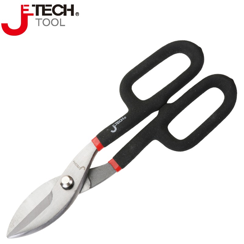 捷科（JETECH）TSS系列白铁皮剪子铁皮剪刀工业剪刀金属板材大剪刀剪铁皮铝皮  直头铁皮剪【10寸】