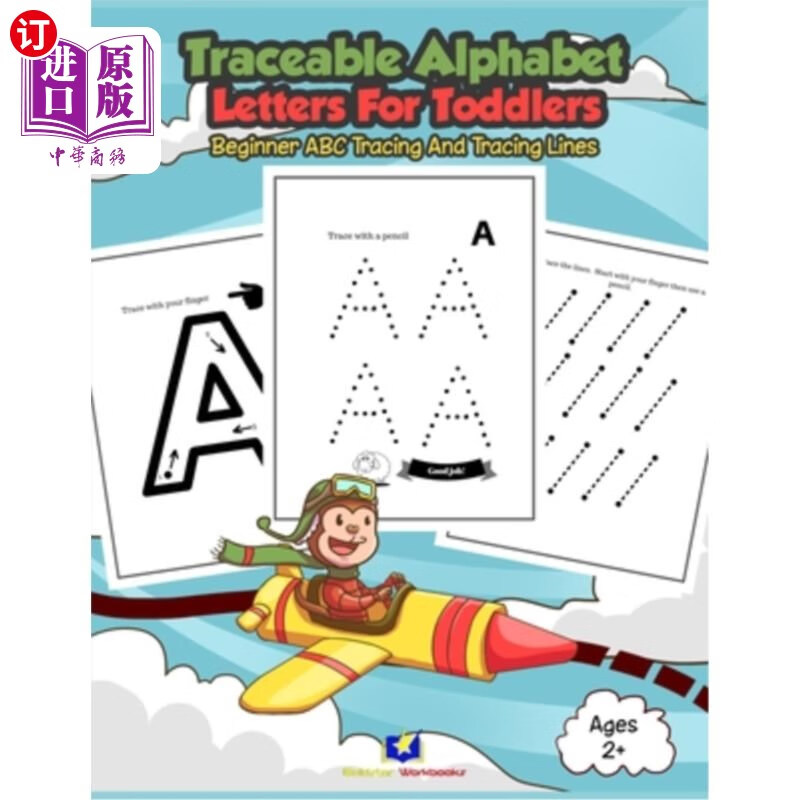 海外直订traceable alphabet letters for toddlers: beginner abc