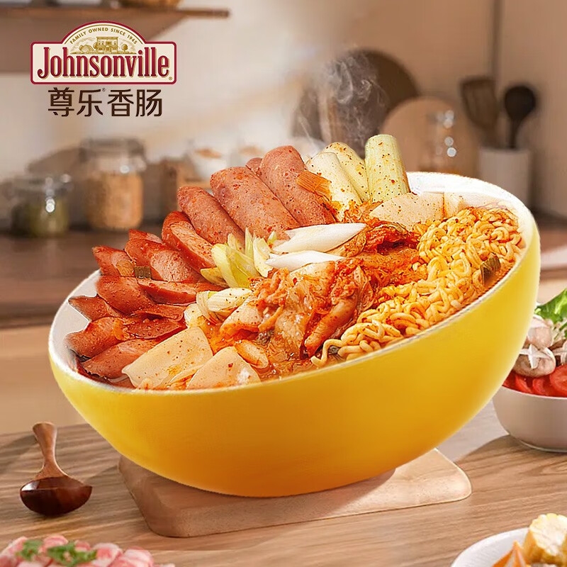 尊乐尊乐韩式火锅芝士香肠泡菜火锅自煮夜宵速食1136g【全新升级】