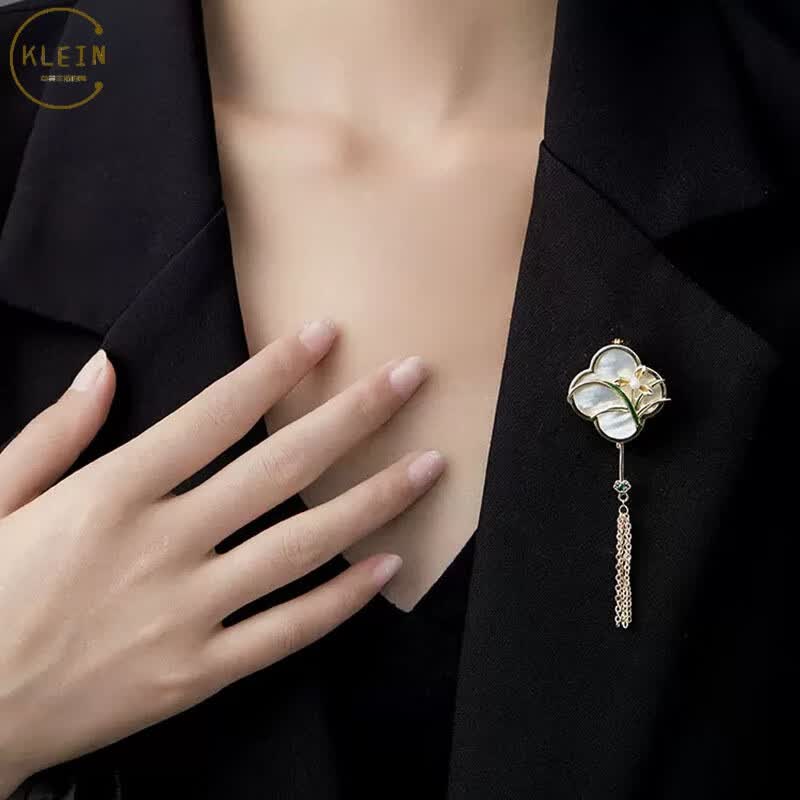 复古梨园梅兰竹菊胸针女精致流苏宫廷古风胸花小众设计送朋友 梨园兰胸针怎么样,好用不?