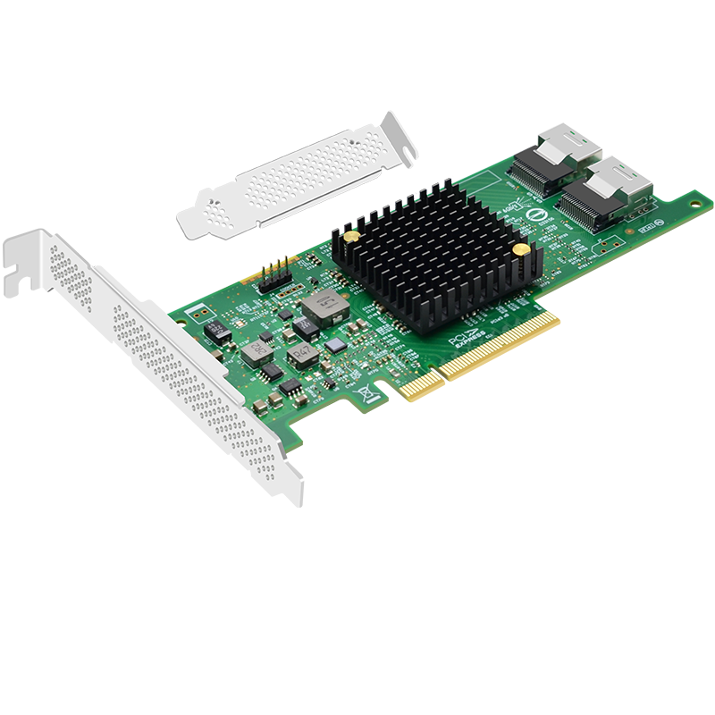 EB-LINK PCIE X4轉SATA四口/八口RAID磁盤(pán)陣列卡SSD固態(tài)硬盤(pán)轉接卡 8口SAS/SATA陣列卡（8087接口）升級版