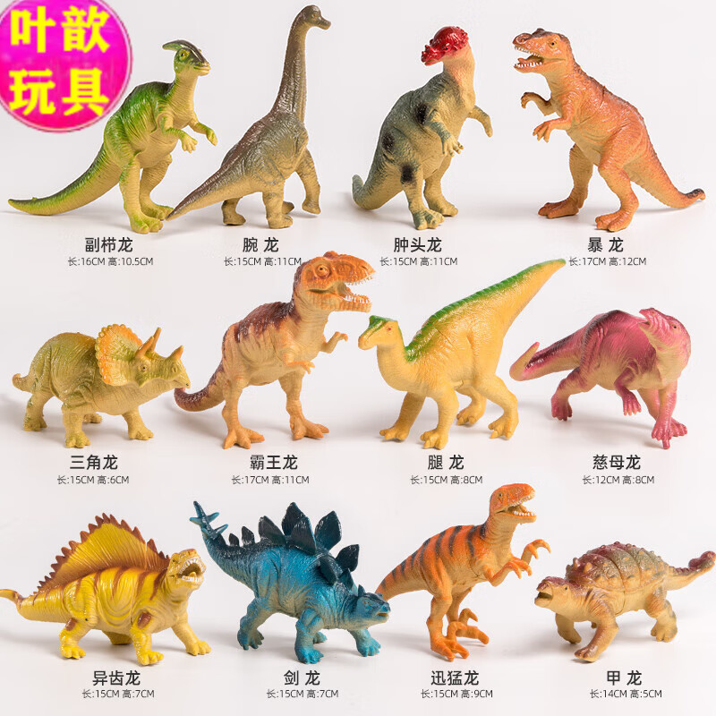 贝木惠(beimuhui)儿童恐龙玩具全套装大号软胶可动模型仿真动物霸王龙