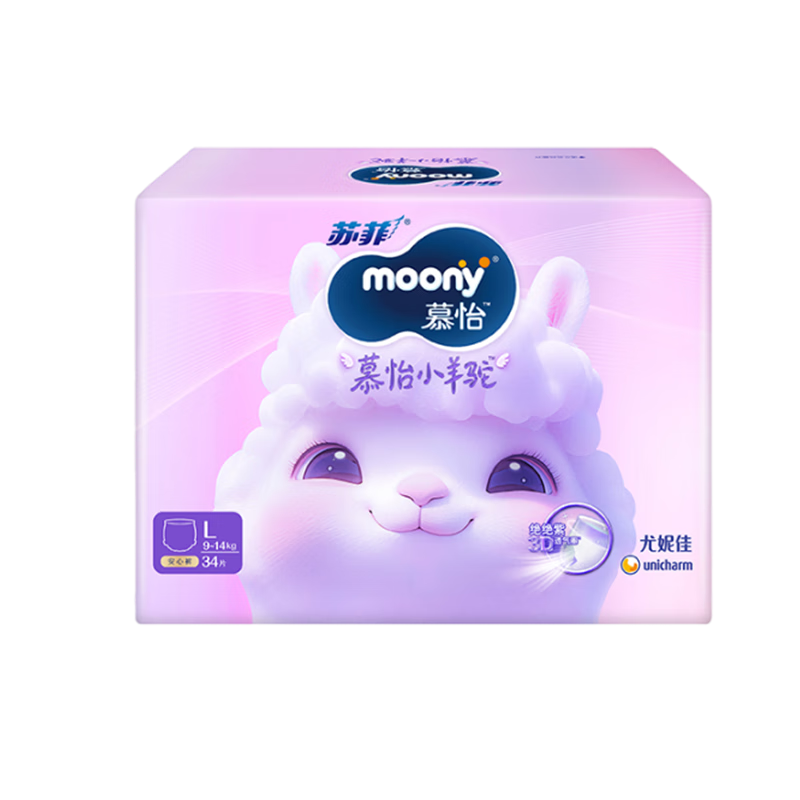 MOONYշݼĽСճ͸L34Ƭ(9-14kg)80.1Ԫ