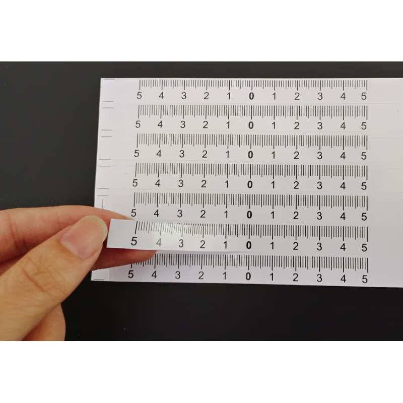 干胶刻度尺 刻度尺贴纸 自粘标尺刻度贴粘性防水中分贴尺现货 5-0-5cm