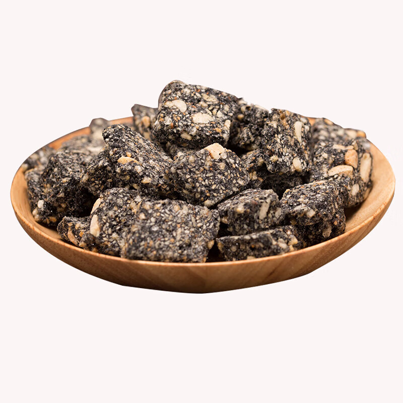 深珍安徽无为特产老式黑芝麻糖传统手工麦芽糖糕点小吃茶点500g 黑