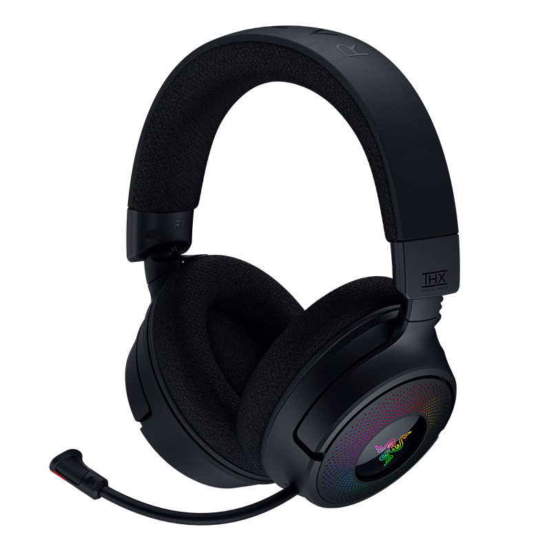 雷蛇（Razer）北海巨妖V4 头戴式三模电竞游戏耳机耳麦  THX空间音效 均衡降噪 游戏吃鸡神器 升级9区灯效