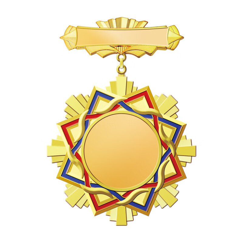 纪念奖章勋章定制定做金属员工表彰胸章制作奖牌徽章订做摆件 荣耀金