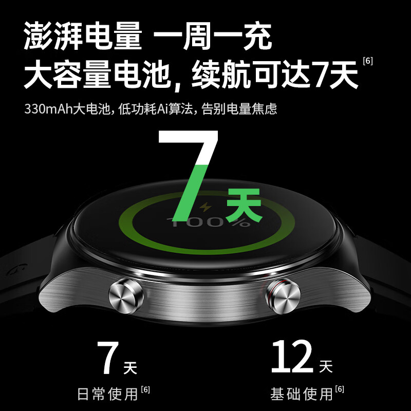 罗能 luoneng G3智能手表环多功能运动计步防水心率睡眠血压信息提醒 蓝牙表男女测量腕表适用华为苹果小米