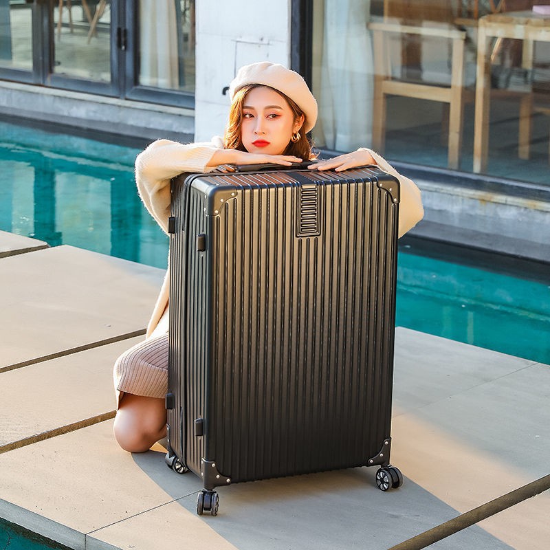 dcloud28吋大容量潮流拉链行李箱女60吋超大号托运皮箱万向轮加厚大