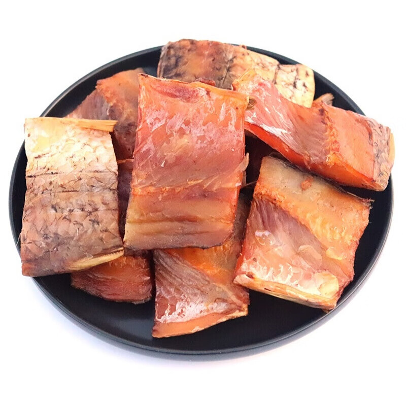 味巴哥咸鱼干草鱼干 500g腊鱼湖南特产农家自制柴火烟熏鱼腊鱼干干货