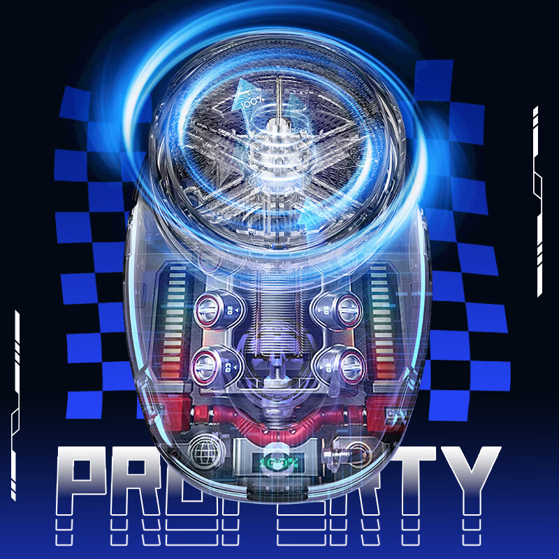 德国小钢炮剃须刀电动2024新款口袋刮胡刀 强力电机旅行便携式便捷款迷你剃须刀 银色【铝制刀圈】【6刀头】 普通装