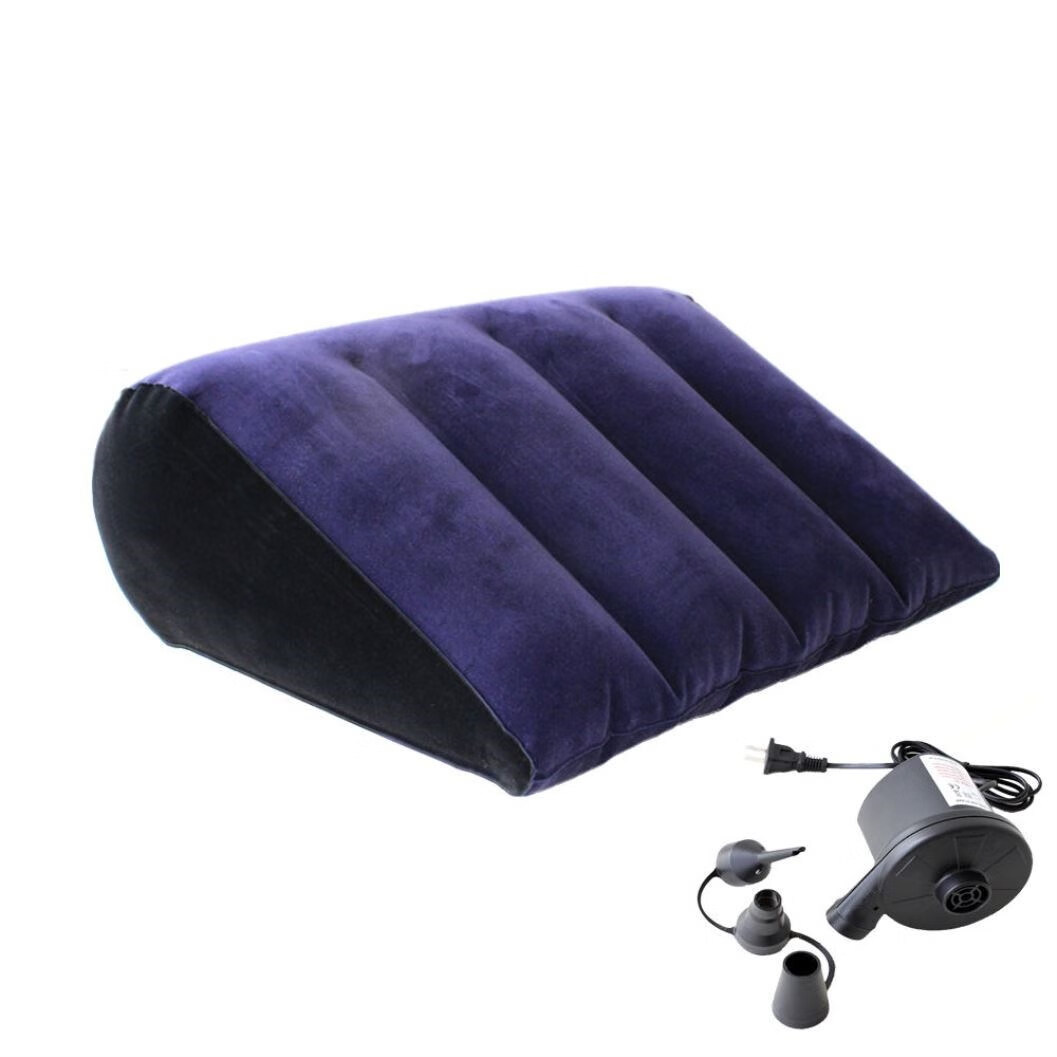 禧愿 夫妻行房枕三角枕垫抬高垫睡觉腰枕专用 d79-三角枕 电动充气泵