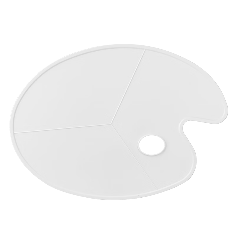 蘇拉達(Surada)調色盤(pán) 調色板水彩調色盤(pán)水粉丙烯國畫(huà)油畫(huà)顏料通用三線(xiàn)調色盤(pán)美術(shù)生調色盒 大號調色盤(pán)HB-605 速寫(xiě) 馬克筆繪畫(huà)