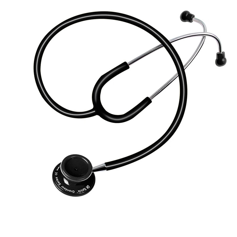 史必锐 spirit专业医用进口听诊器听心肺呼吸杂音胎心测血压 轻巧型双面501黑色