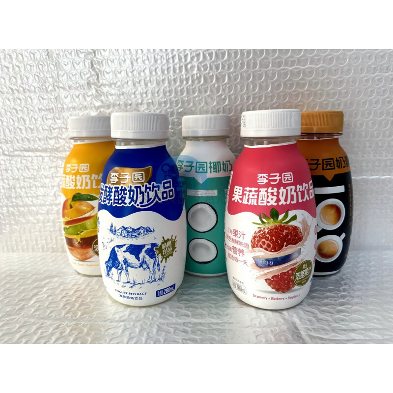 芬氏李子园果蔬酸奶牛奶整箱 李子园椰奶饮品草莓味奶咖饮料280ml礼盒