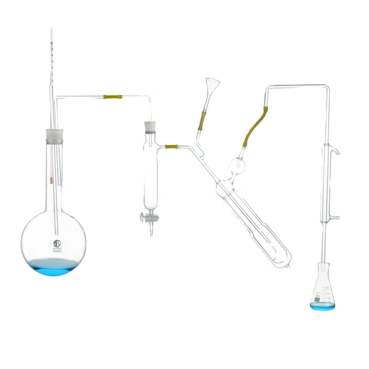 全微量定氮蒸馏装置凯氏蒸馏器蛋白质含量测定装置 1000ml玻璃件