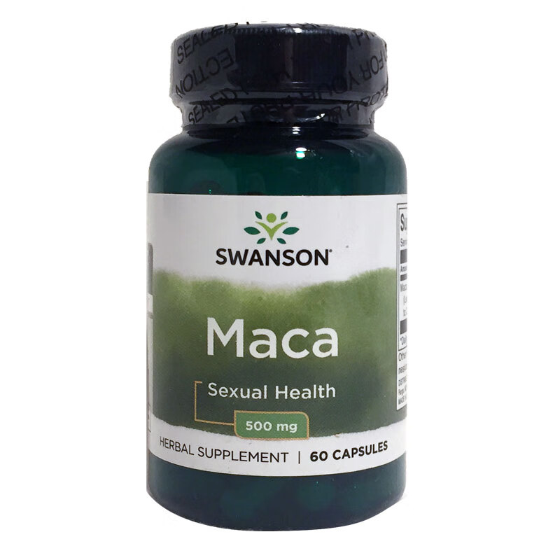 直邮 美国原装swanson玛卡片秘鲁玛咖a浓缩精华4:1 500mg60粒