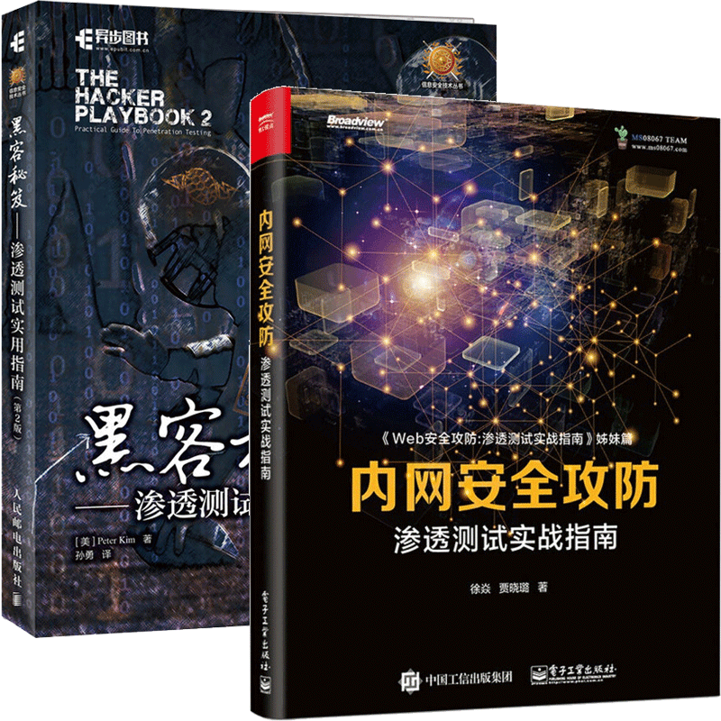 内网安全攻防 渗透测试实战指南+黑客秘笈 渗透测试实用指南 第2版 共2册书