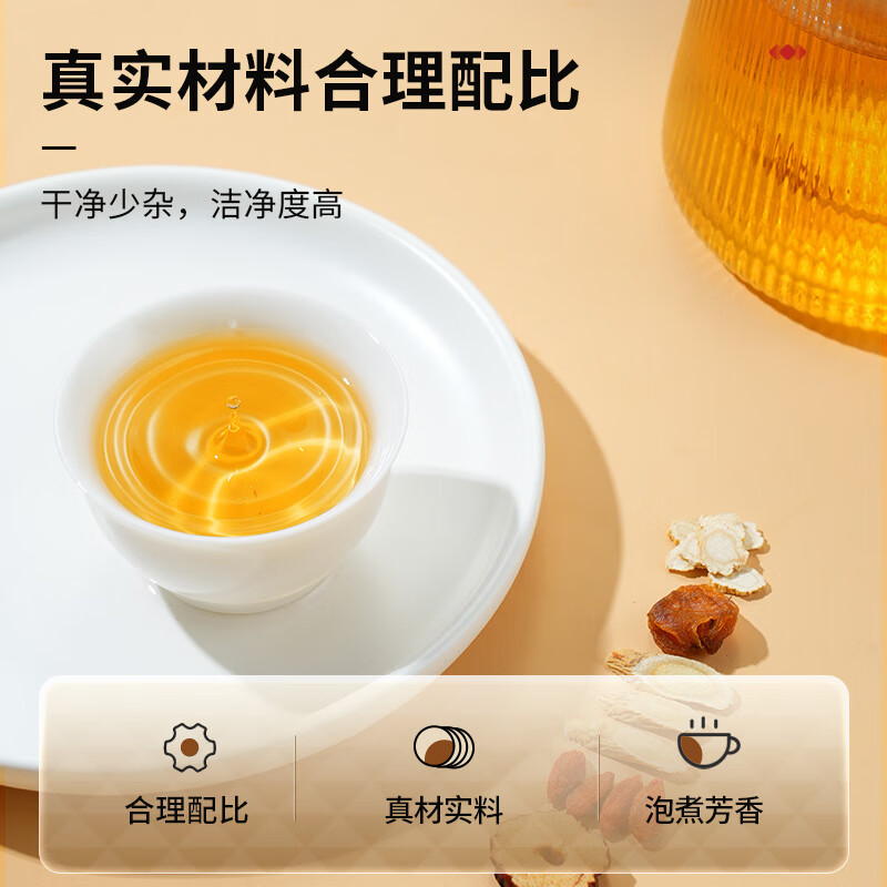 同仁堂品牌北京同仁堂 黄芪人参枸杞茶150克 龙眼肉红枣养生茶滋补元气