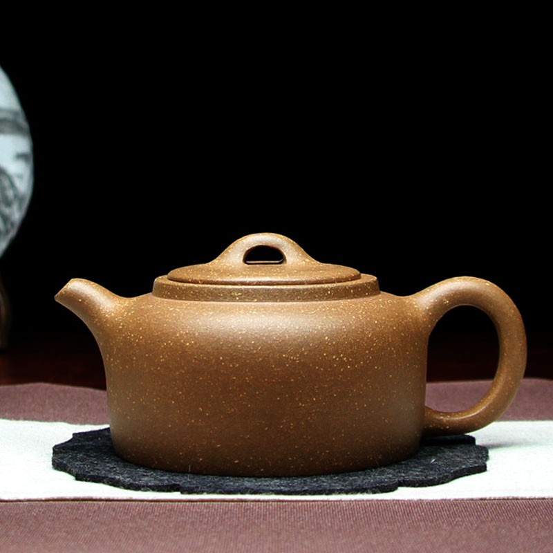 紫砂壶泡茶壶中式单壶茶具家用纯手工正宗原矿老段泥 平盖井栏壶260ml