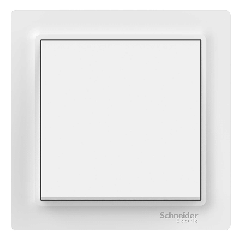 电气白色面板施耐德开关插座双控开关一开