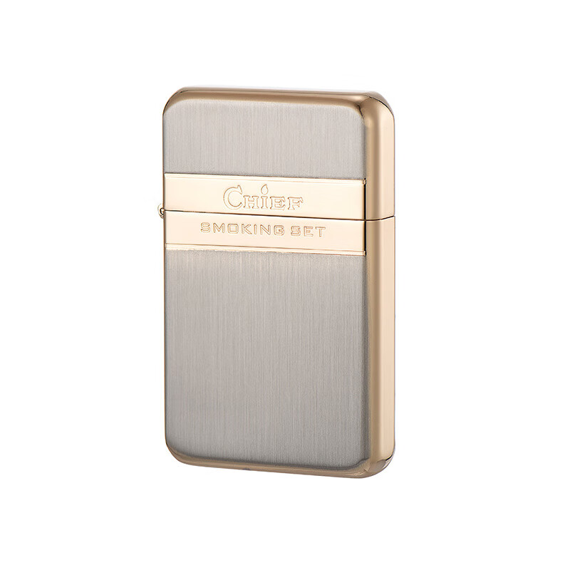 首领(chief)铜轻薄创意复古砂轮煤油防风打火机个性高端男友礼物礼品