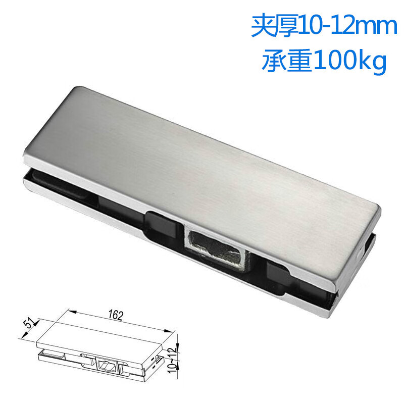 京豆好购门夹10-15mm通用下夹wm04101承重100kg地弹门无框玻璃门配件