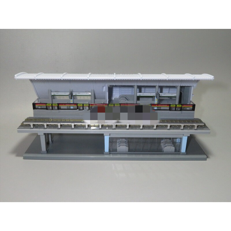 昂沐广州海傍站台模型187 广州地铁4号线 四号线海傍站模型 海傍站台