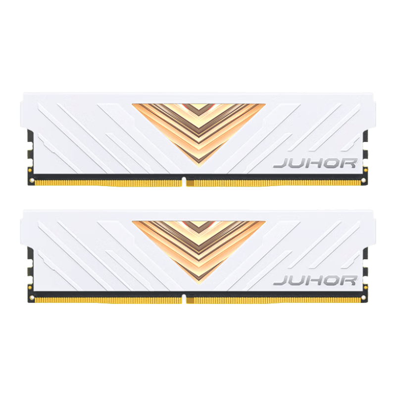 JUHOR���� ���ϵ�а׼� DDR4 3200 32GB(16GBx2) ̨ʽ���ڴ��� 1279Ԫ