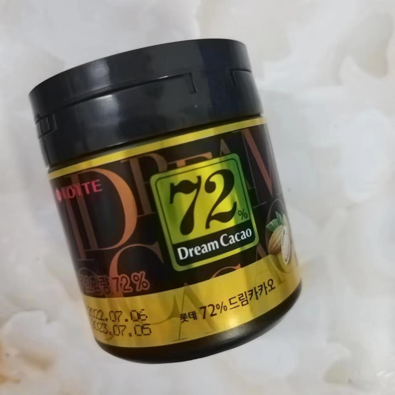 乐天梦黑巧克力72高纯浓度56 可可脂休闲零食品 86g 乐天梦巧克力22