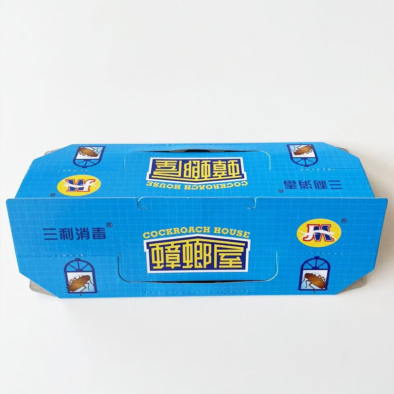 三利消毒大连三利金猫jm高品质蟑螂屋含无农药引诱剂安全环保 蓝色粉色随机发 10屋+10引诱剂